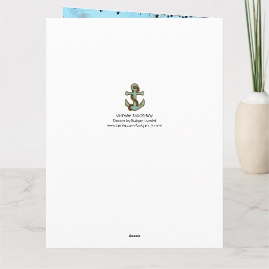 SAILOR BOY VADERDAG KAART (Achterkant)