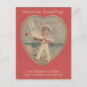 Sailor Boy Valentijn Feestdagenkaart (Voorkant)