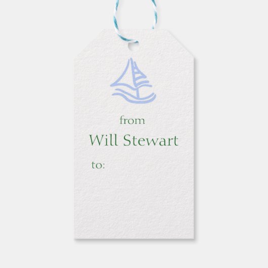 Sailor Bunny gift label Cadeaulabel (Achterkant)