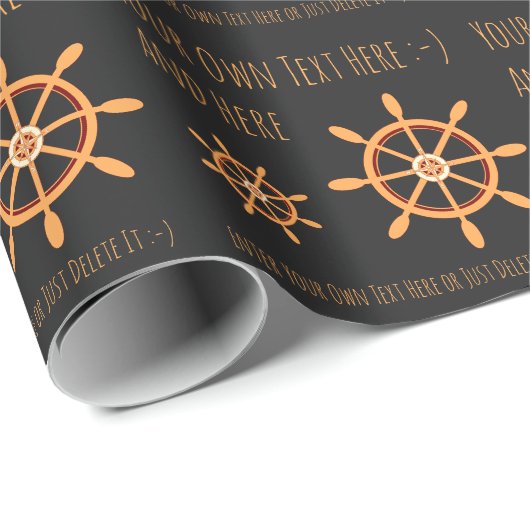 Sailor Captain Boots Eigenaar Persoonlijke Gift Sj Cadeaupapier (Rol Hoek)