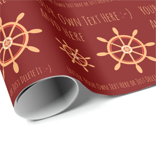 Sailor Captain Boots Eigenaar Persoonlijke Gift Sj Cadeaupapier (Rol Hoek)