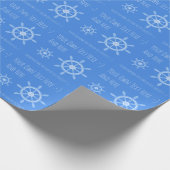 Sailor Captain Boots Eigenaar Persoonlijke Gift Sj Cadeaupapier (Hoek)