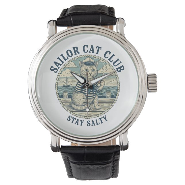 Sailor Cat Club Horloge (Voorkant)