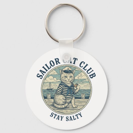 Sailor Cat Club Sleutelhanger (Voorkant)