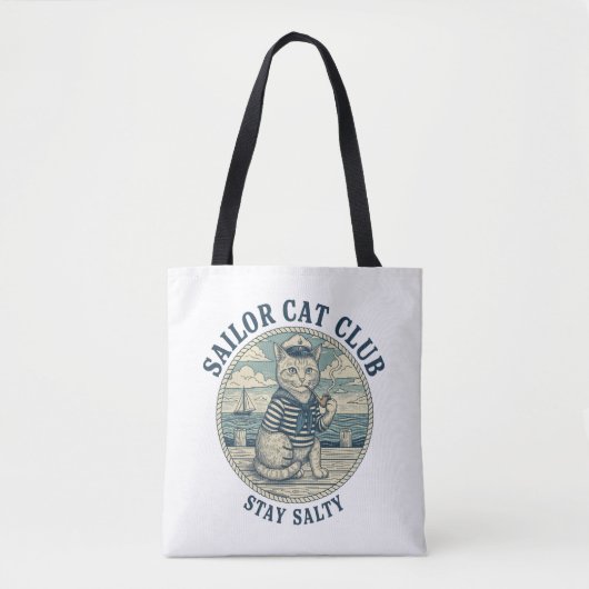 Sailor Cat Club Tote Bag (Voorkant)