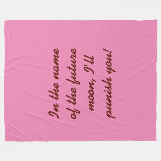 Sailor chibi moon reus fleece deken (Voorkant (Horizontaal))