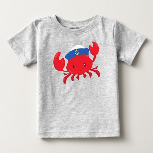 Sailor Crab, Cute Crab, Sailor Pet, Sailor, Sailin (Voorkant)