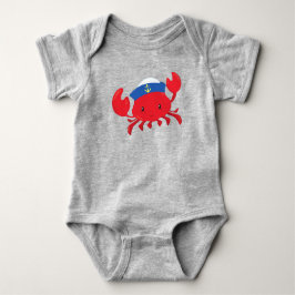 Sailor Crab, Cute Crab, Sailor Pet, Sailor, Sailin Romper