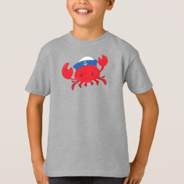 Sailor Crab, Cute Crab, Sailor Pet, Sailor, Sailin T-shirt