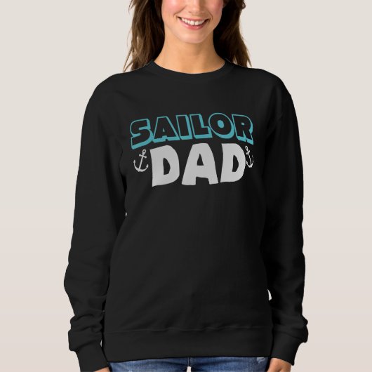 Sailor Dad Daddy Regatta Sailboat Seaman Boat Sail Trui (Voorkant)