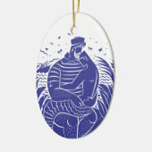Sailor Dad O Keramisch Ornament (Links)