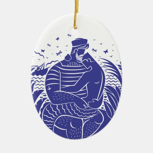 Sailor Dad O Keramisch Ornament (Voorkant)