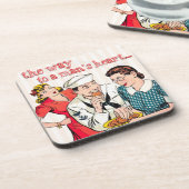  Sailor en House Wife Art Quote Bier Onderzetter (Linkerzijde)