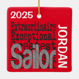 Sailor Extraordinaire CUSTOM Keramisch Ornament