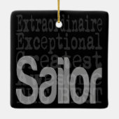 Sailor Extraordinaire Keramisch Ornament (Achterkant)