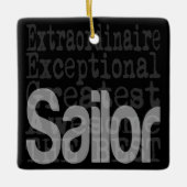 Sailor Extraordinaire Keramisch Ornament (Voorkant)