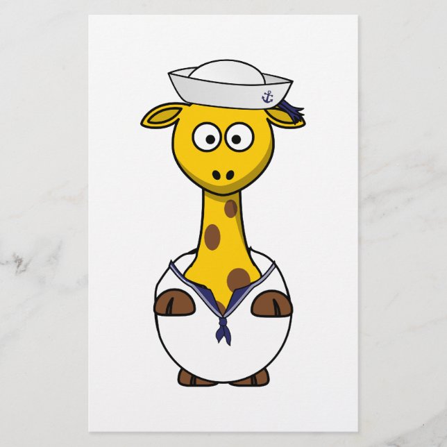 Sailor Giraffe Cartoon (Voorkant)