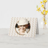 Sailor Girl Bon Voyage uit 1920 Kaart (Gele Bloem)