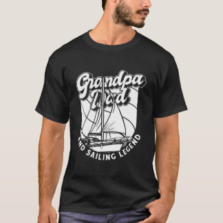Sailor Grandfather Boat Captain Sailboat Sailing G T-shirt