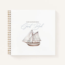 Sailor Guest Book Nautical Baby shower Notitieboek