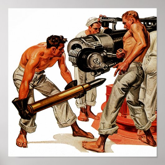 Sailor Hunks Loading the Big Gun Poster (Voorkant)