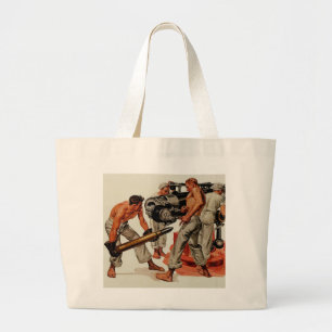Sailor Hunks Lost het grote Pistool Grote Tote Bag