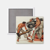 Sailor Hunks Lost het grote Pistool Magneet (Voorkant / Achterkant)