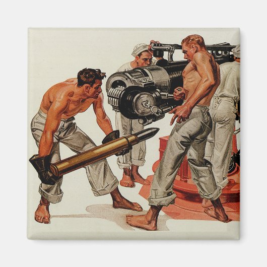 Sailor Hunks Lost het grote Pistool Magneet (Voorkant)