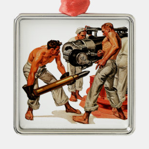 Sailor Hunks Lost het grote Pistool Metalen Ornament