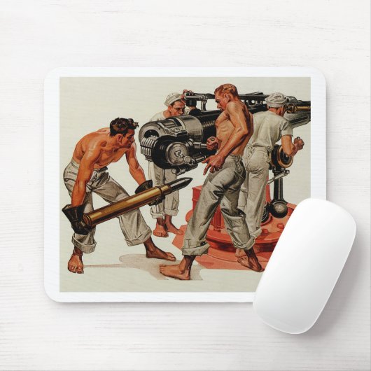 Sailor Hunks Lost het grote Pistool Muismat (Met muis)