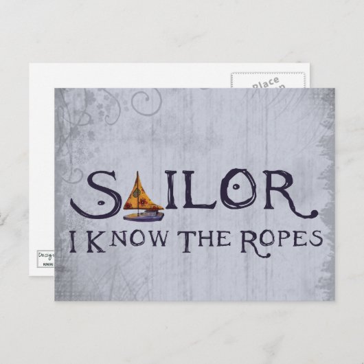 Sailor - Ik ken de Ropes Briefkaart (Voorkant / Achterkant)