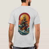 Sailor Jerry & Ed Hardy geïnspireerd Tattoo ontwer T-shirt (Achterkant)