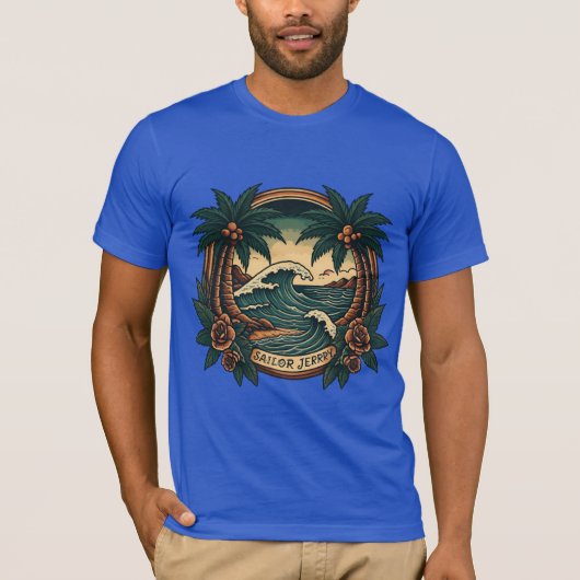 Sailor Jerry-geïnspireerde T-shirt Design (Voorkant)