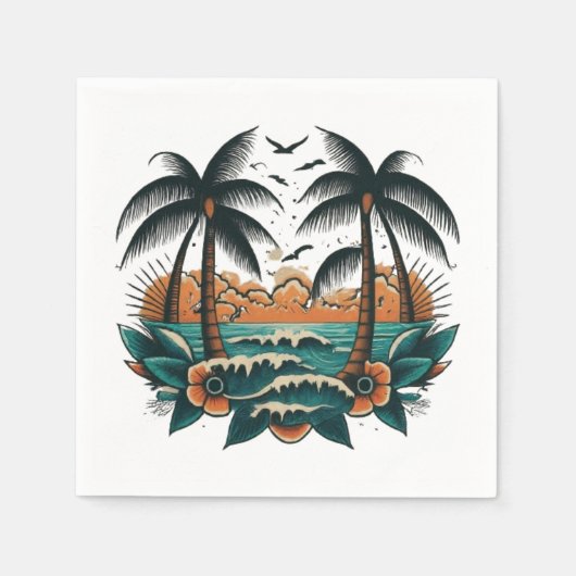 Sailor Jerry Style Servet (Voorkant)