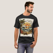 Sailor Jerry Tropical Paradise Tattoo Art T-shirt (Voorkant volledig)