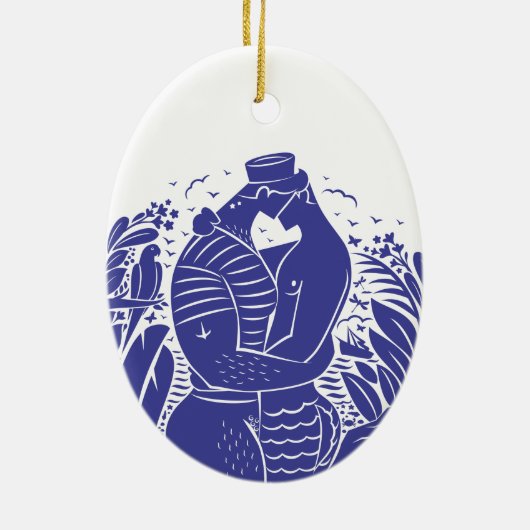 Sailor Kiss Keramisch Ornament (Achterkant)