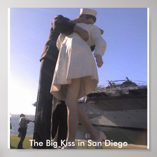 Sailor Kissingverpleegster in San Diego Poster (Voorkant)