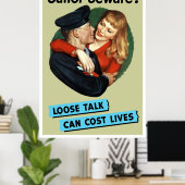 Sailor Let op! Poster (Thuiskantoor)