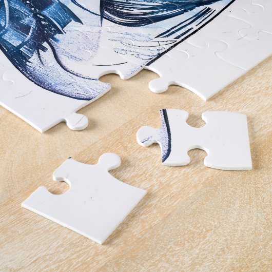 Sailor Looking Through Telescope Toward Distant Ho Legpuzzel (Zijkant)