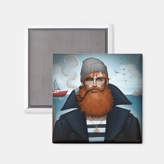 "Sailor" Magneet van Glen Hanson (Voorkant / Achterkant)