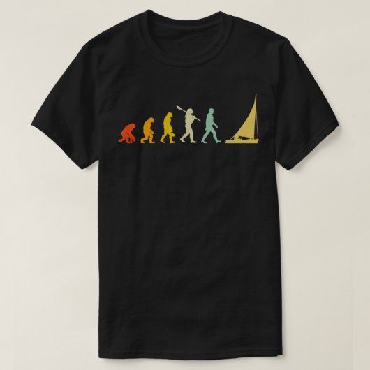 Sailor Mannen Evolution Sailing Gift Idee T-shirt (Design voorkant)