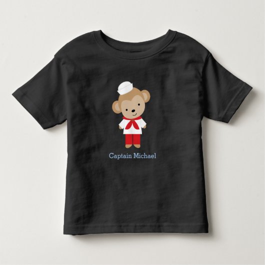 Sailor Monkey op maat Kinder Shirts (Voorkant)