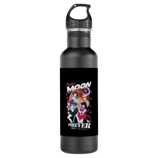 Sailor Moon Anime Vin age Kawaii Design Sleevless Waterfles (Voorkant)
