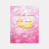 Sailor Moon Quote Blanket Fleece Deken (Voorkant)