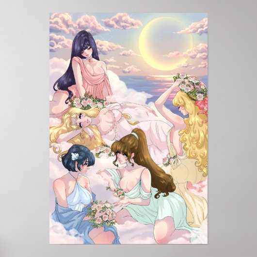 Sailor Moons Inspired - Matte Poster (Voorkant)