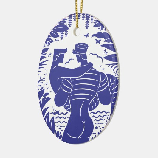 Sailor n merman keramisch ornament (Links)