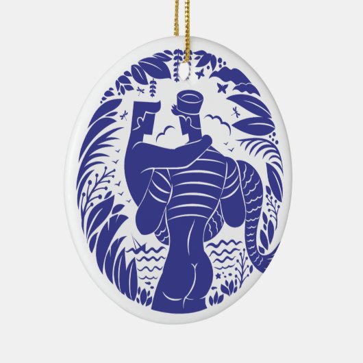 Sailor n merman keramisch ornament (Rechts)