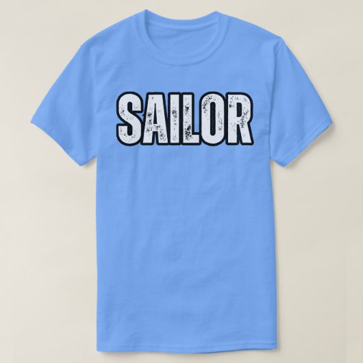 Sailor Naam Cadeau Verjaardagsvakantie Jubileum T-shirt (Design voorkant)
