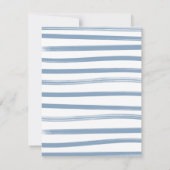 Sailor Nautical Ahoy Boy Baby shower waslijn Kaart (Achterkant)