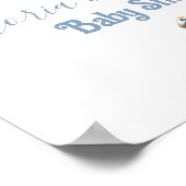 Sailor Nautical Clothesline Baby shower Welkom Poster (Hoek)